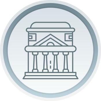 panteón lineal botón icono vector