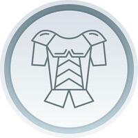 Armor Linear Button Icon vector