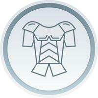 Armor Linear Button Icon vector