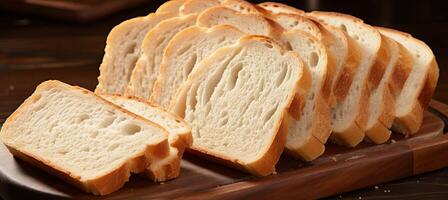 AI generated Homemade sourdough bread photography inspiration for baking enthusiasts to showcase their skills. photo