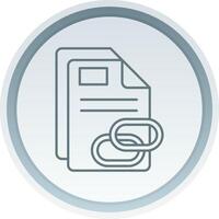 enlace lineal botón icono vector