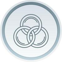 Cmyk Linear Button Icon vector