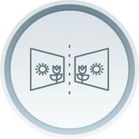 Flip Linear Button Icon vector