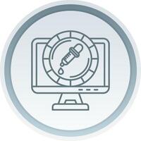 Color Linear Button Icon vector