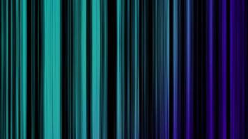 Abstract background with vertical moving lines on black background. Animation. Multi-colored vertical lines move horizontally. Iridescent on black background colorful lines video