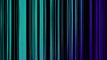 Abstract background with vertical moving lines on black background. Animation. Multi-colored vertical lines move horizontally. Iridescent on black background colorful lines video