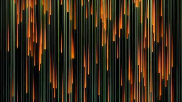 abstrakt animering av ljus digital regn av vertikal färgrik rader. animation. skön regn av ljus faller rader påminner av starfall. skön bakgrund av färgrik digital regn video