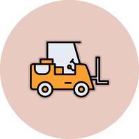 Forklift Vecto Icon vector