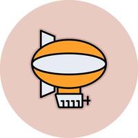 Blimp Vecto Icon vector