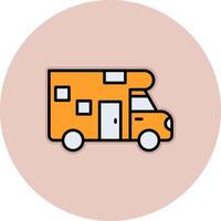Camper Van Vecto Icon vector