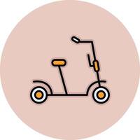 patada scooter vecto icono vector