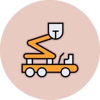 Boom Lift Vecto Icon vector