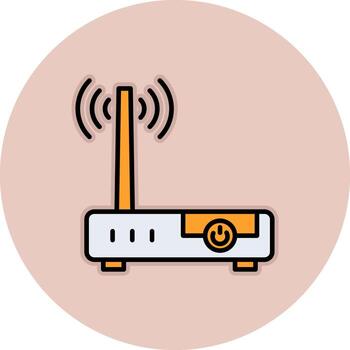 Router Device Vecto Icon vector