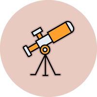 Telescope Vecto Icon vector