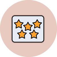 Five Star Vecto Icon vector