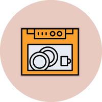 Dish Washer Vecto Icon vector