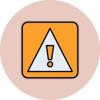 Caution Sign Vecto Icon vector