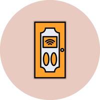 Smart Door Vecto Icon vector