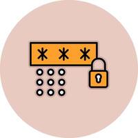 Passcode Vecto Icon vector