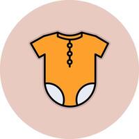 Baby Outfit Vecto Icon vector