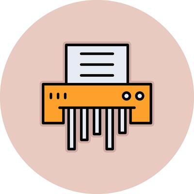 Paper Shredder Vecto Icon