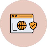 Secure  Browser Vecto Icon vector
