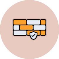 Firewall Vecto Icon vector