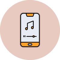 Mobile Music Player Vecto Icon vector