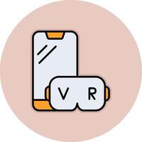 Virtual Reality Vecto Icon vector