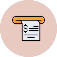 Receipt Vecto Icon vector