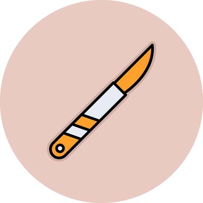 Surgical Knife Vecto Icon