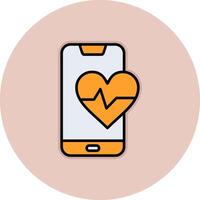 Heart Rate Vecto Icon vector