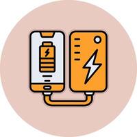 Portable Battery Vecto Icon vector