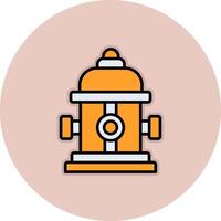Fire Hydrant Vecto Icon vector