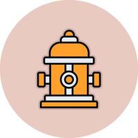 Fire Hydrant Vecto Icon vector