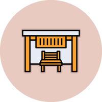 Bus Stop Vecto Icon vector