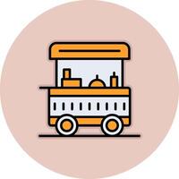 Food Cart Vecto Icon vector