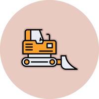 Bulldozer Vecto Icon vector