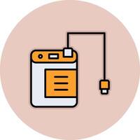 External Hard Drive Vecto Icon vector