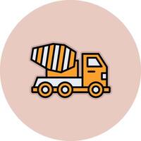 Mixer Truck Vecto Icon vector