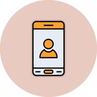 Mobile User Vecto Icon vector