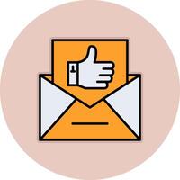 Email Like Vecto Icon vector