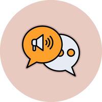 Marketing Conversation Vecto Icon vector