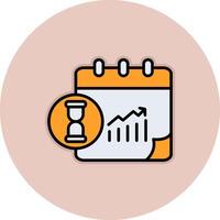 Work Dead Line Vecto Icon vector