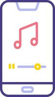 Mobile Music Player Vecto Icon vector