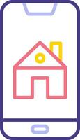 Smartphone House Control Vecto Icon vector