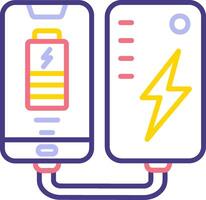 Portable Battery Vecto Icon vector