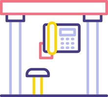 Telephone Box Vecto Icon vector