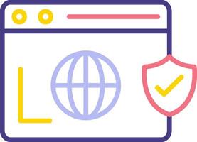 Secure  Browser Vecto Icon vector