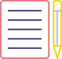 Note Pad Vecto Icon vector